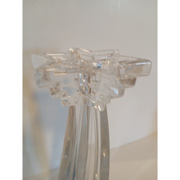 2 Vintage WMF Germany Shooting Star 24% Lead Crystal Multi Tier Candle Holder 8' - Picture 12 of 16